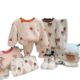 Children's suit autumn and winter new rice velvet home suit boys and girls plush warm pajamas pajamas