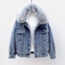 牛仔外套加绒加厚女秋冬百搭牛仔衣2025新款韩版宽松网红潮流女装