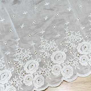 天丝花边古装刺绣面料蕾丝绣花布窗帘布料Hotel Curtain Fabric