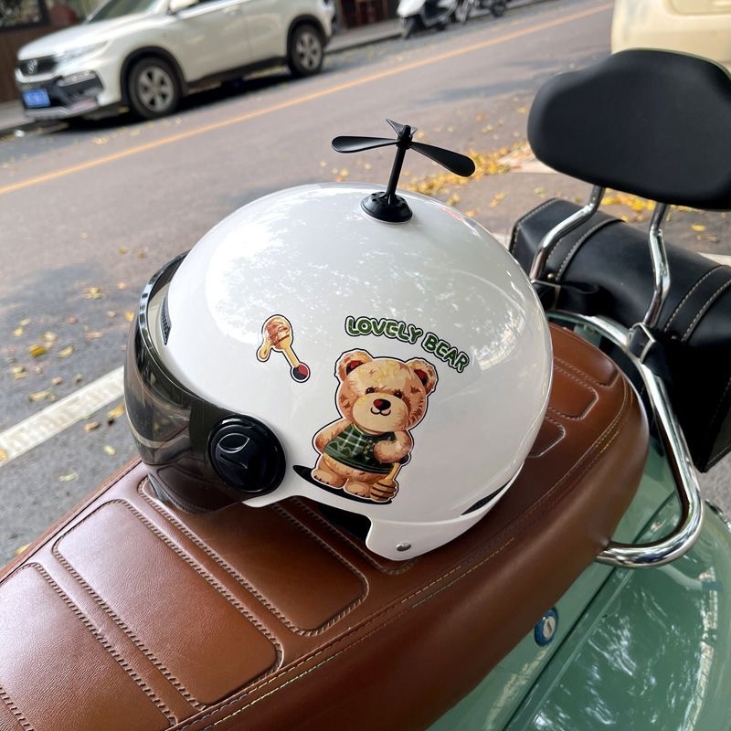 新国標3C認証電気自動車ヘルメットバイク日焼け止め半ヘルメット男女共通カップルかわいいヘルメット|undefined