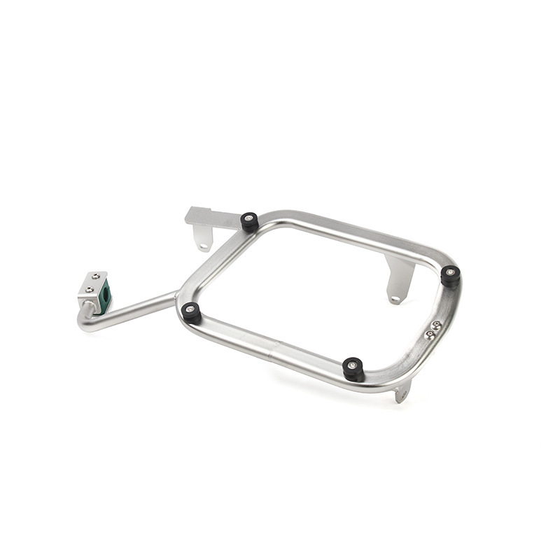 Adecuado para BMW r1200gs/1250gs derecha ocultar escape caja lateral soporte instalación sin pérdidas Acero inoxidable caja lateral soporte