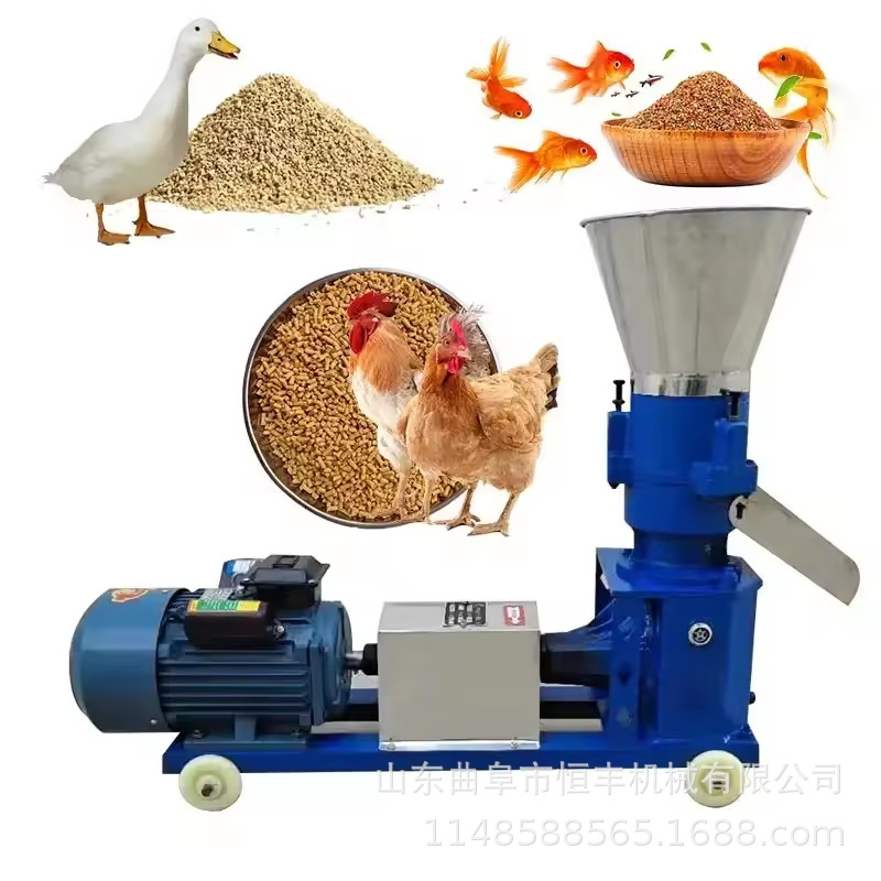 Granulador de alimentación de molde plano de fertilizante orgánico granulador de alimentación de ganado, ovejas, pollos, cerdos, fábricas de suministro directo de accesorios