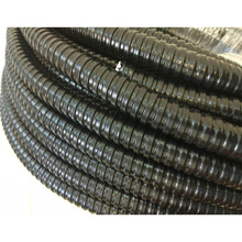 低档黑色灰色包塑金属软管 普通PVC裹塑包塑镀锌软管穿线波纹管