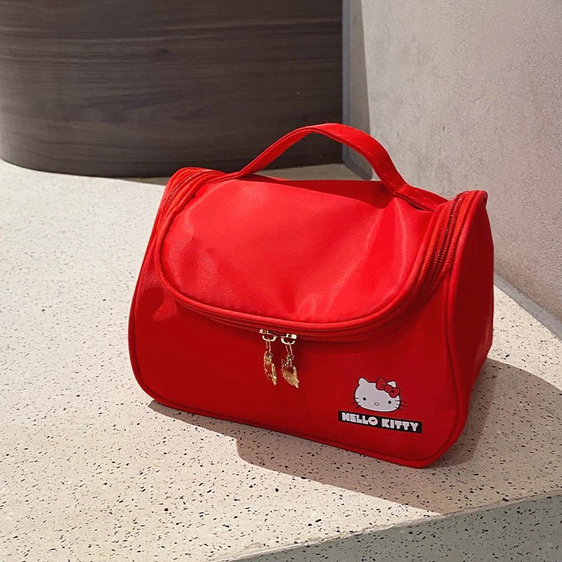 大容量Hellokitty猫化妆包可爱卡通洗漱包学生便携旅行化妆收纳包