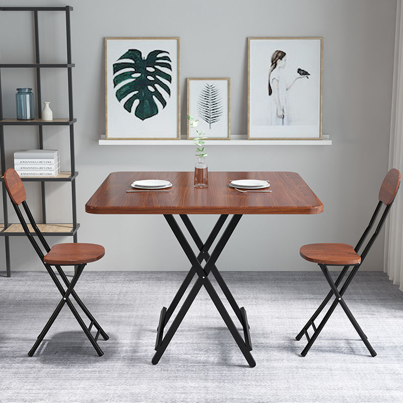Mesa de comedor retráctil de casa de alquiler pequeña simple y portátil mesa de negociación doméstica multifuncional económica mesa plegable image 5
