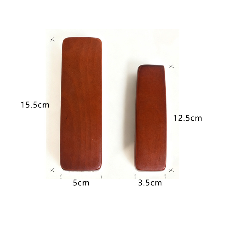 Comercio exterior de madera de alta calidad cepillo de caballo de madera natural cepillo de zapatos de lana suave de cuero de cuidado cepillo de zapatos de cuero