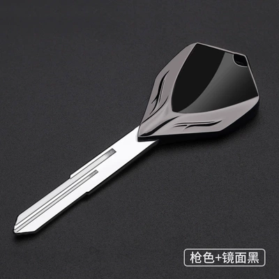 Motorcycle Key blank suitable for - gunmetal-mirror-black-lm-070