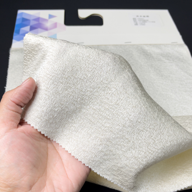 Fangda seda 37 mm 138 ancho de puerta 27% seda de morera 73% tela mezclada de cashmere seda galáctica FD6497