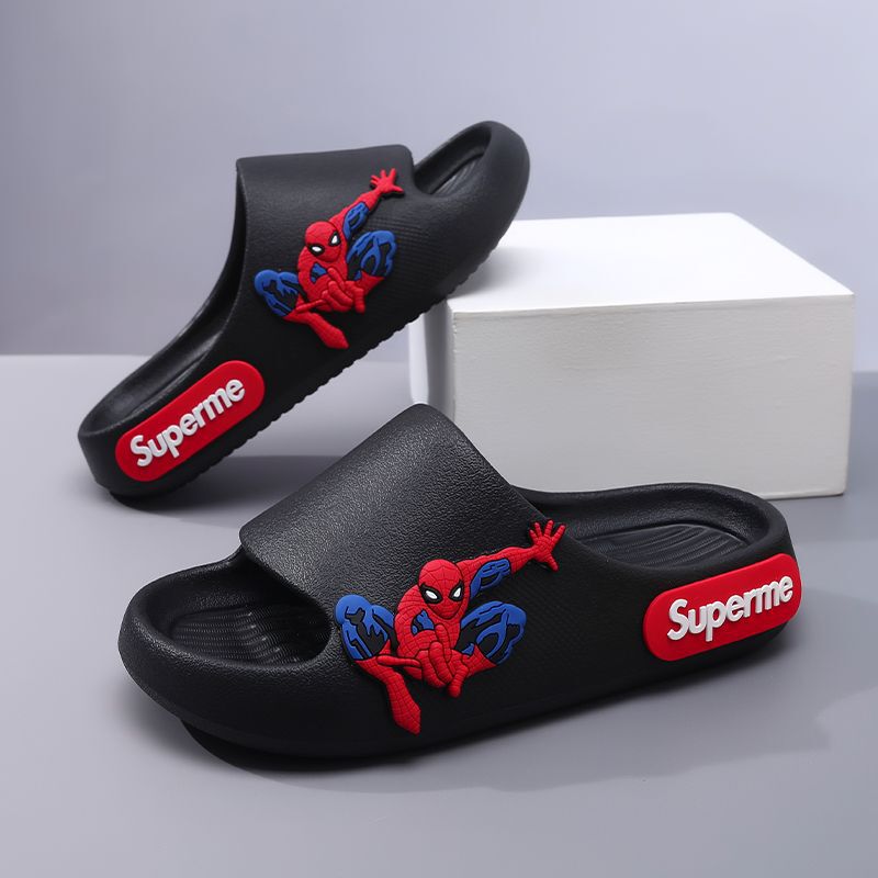Spider-Man Children's Slippers for Autumn and Winter, Boys' Indoor Bathroom Non-Slip Slippers, Boys' Home Slippers for Kids, Big Kids, and Toddlers Spider-Man Children's Slippers for Autumn and Winter, Boys' Indoor Bathroom Non-Slip Slippers, Boys' Home Slippers for Kids, Big Kids, and Toddlers
