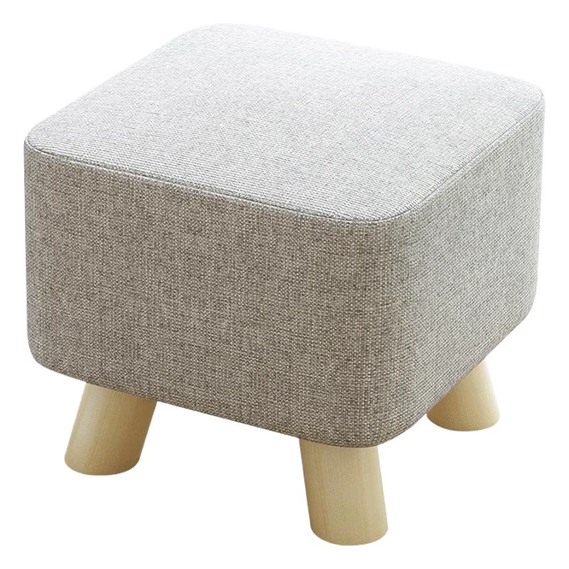 Табурет для переобувания, табурет из массива дерева, табурет с тканевой обивкой, съемной и моющейся, с возможностью нанесения логотипа, рекламный табурет для промоакций, табурет для переобувания из массива дерева