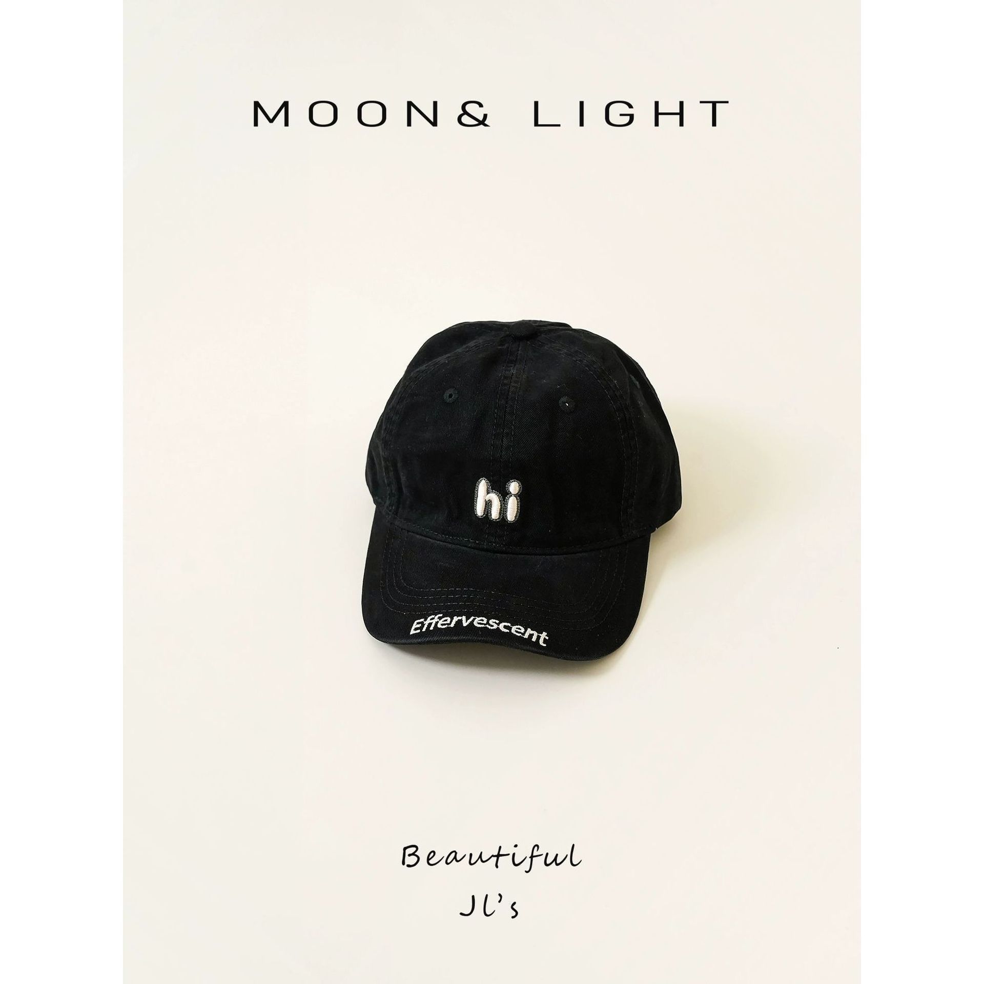 Black hi baseball cap / 48-54cm (recommended for 2-8 years old)