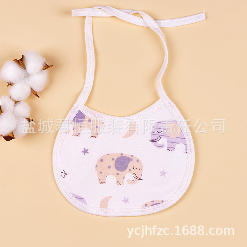 Bebé con cordones a prueba de agua babero recién nacido suministros bebé con cordones bebé babero de algodón