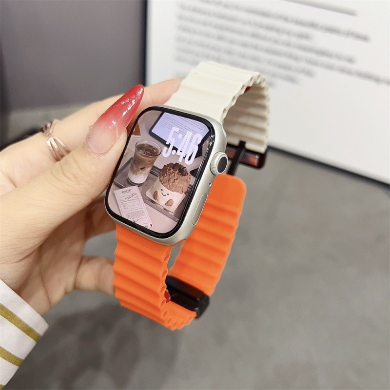 Suitable for applewatch10 Apple Watch iwatch9876SE marine silicone…