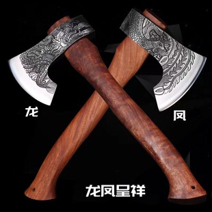 户外斧头锻打手工家用小斧子园艺工具消防多功能劈砍骨柴伐木工斧-阿里巴巴