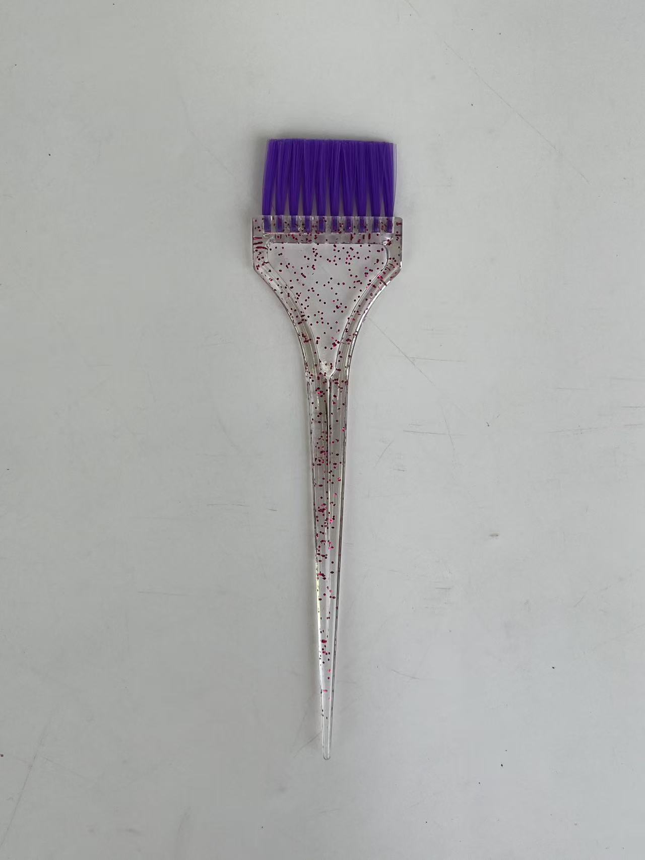 Casa de peluquería brillante pincel de teñido de quemado peluquería salón de peluquería cabello blando cepillo de aceite de color mango transparente cepillo de enfermería image 9