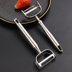 瓜刨水果廠家批發家用廚房小工具酒店logo加厚304不鏽鋼削皮器