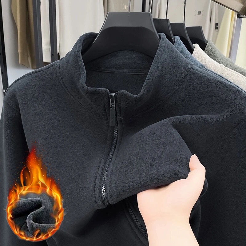 Cross-border wholesale of fleece jackets, spring and autumn casual stand-up collar cardigans, trendy sweatshirts, men's autumn and winter outerwear Cross-border wholesale of fleece jackets, spring and autumn casual stand-up collar cardigans, trendy sweatshirts, men's autumn and winter outerwear