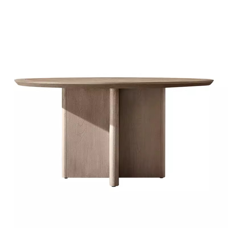 Mesa y silla de teca al aire libre simple anticorrosivo madera sólida mesa y silla al aire libre nórdica patio villa jardín combinación de ocio al aire libre