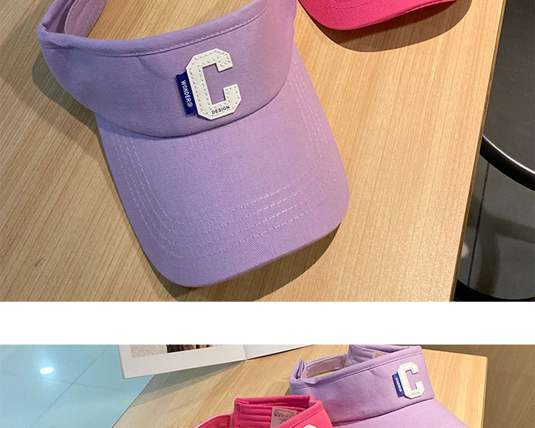 Damen Sommer Sonnenvisier Baseball Cap Mit C Buchstaben Design_voghion.com