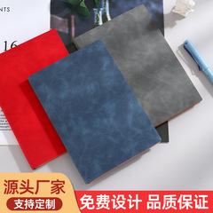PU软皮A5笔记本定制logo简约广告礼品商务会议记事本软抄本批发