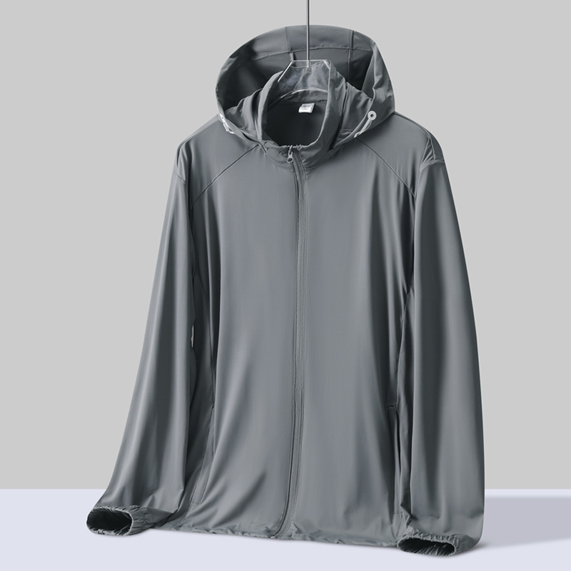 Ropa de protección solar UPF50 + ropa de protección solar de mujer al aire libre para hombres, gorra de borde grande desmontable con hielo, ropa de piel transpirable de verano image 15