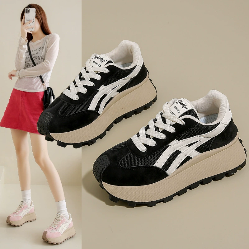 Ins Корейская версия новой обуви папы для девочек весной 2025 года студенческий спорт бег повседневная обувь с толстой подошвой HL861-2
