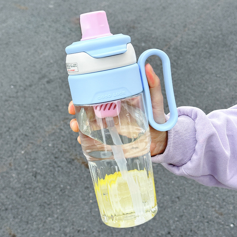 Botella de agua de oficina para estudiantes, plástico resistente al calor