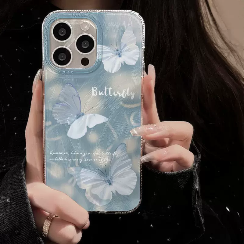 Синий совместимый чехол для iPhone 16, чехол для телефона, 16 Pro Max/13