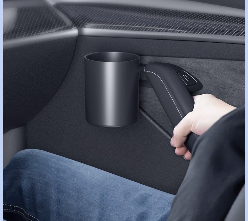 Suitable for Tesla Model 3/Y Car Door Cup Holder, Door Handle Storage Box, In-Car Cup Holder Modification