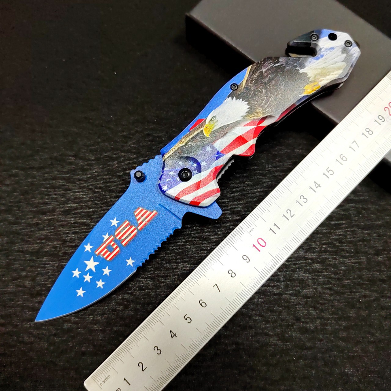 3D打印多功能折叠刀户外野营登山防身刀工具锯齿冰锥割绳工厂直供