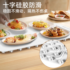 硅胶暖菜保温饭菜家用多功能解冻暖菜垫保温垫折叠式加热保温套装