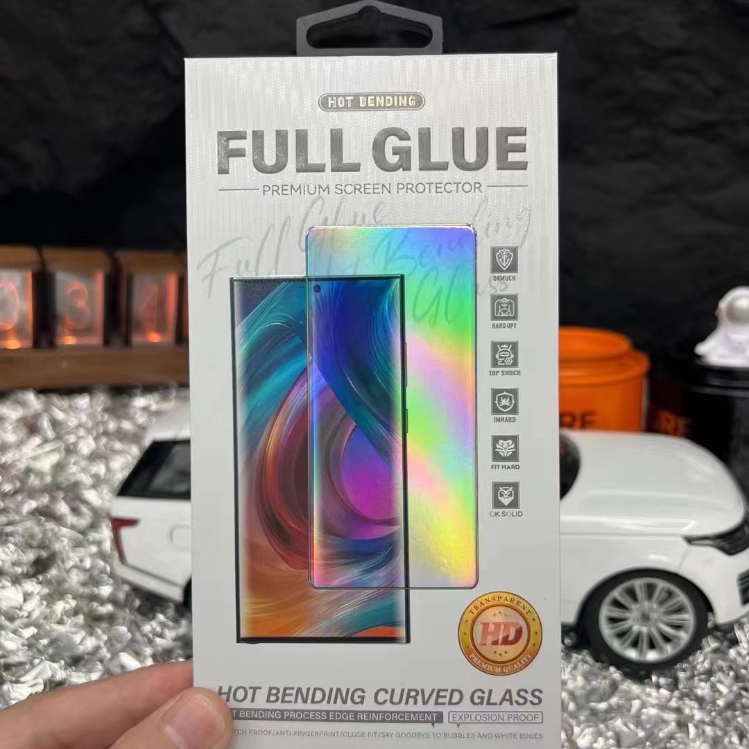 Adecuado para el teléfono móvil curvo templado película exterior embalaje UV epoxi templado película especial embalaje Shell selección de varios estilos