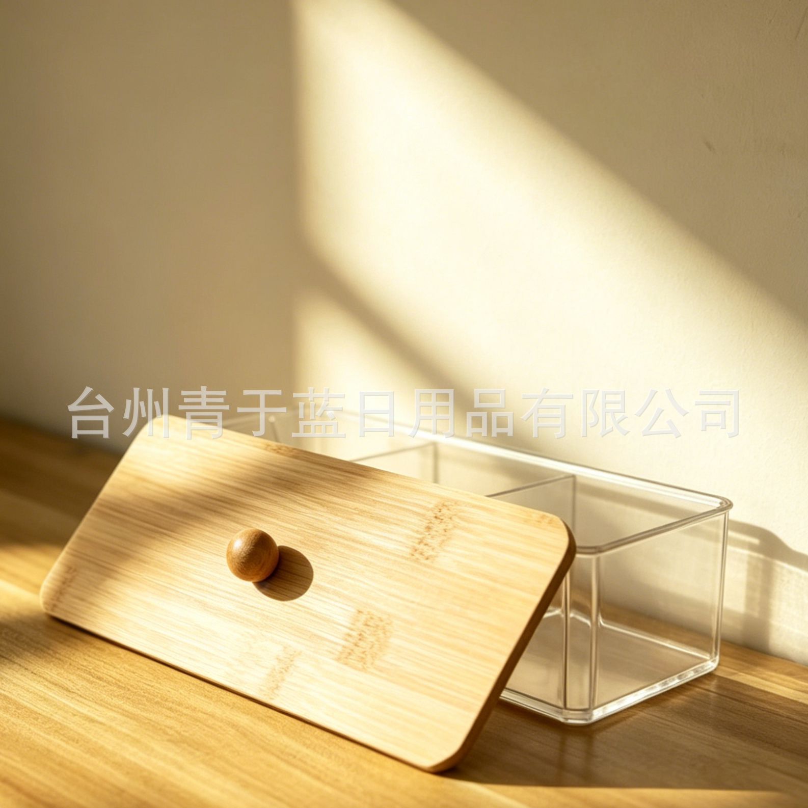 Caja de almacenamiento transparente a prueba de polvo con cubierta de escritorio dividida en paneles para organizar artefactos mágicos de maquillaje de algodón taiwanés para emitir decoraciones de caja de almacenamiento image 4