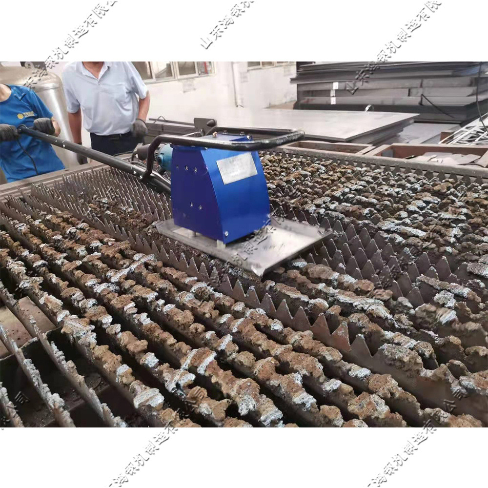 激光剑栅工作台面除渣清理设备 手推激光除渣机 激光剑栅除渣机