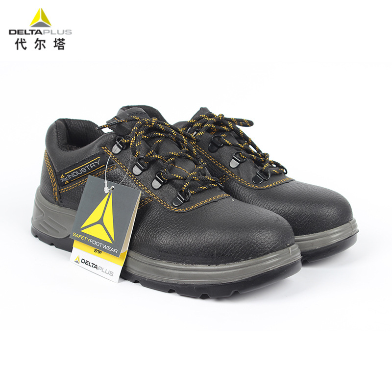 代尔塔301902低帮防砸防刺穿防静电耐油防滑安全鞋防滑黑色女款