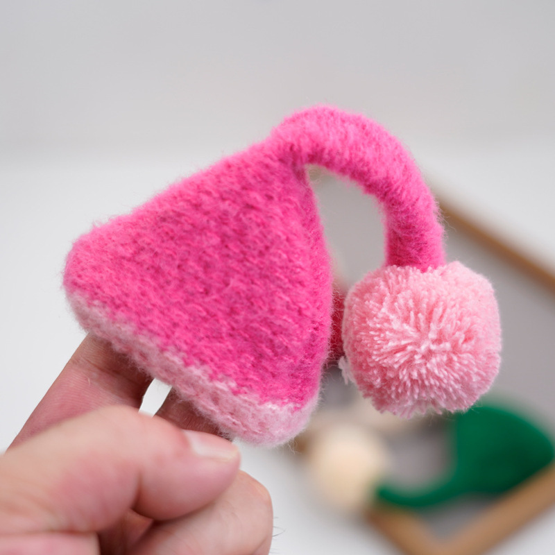 Hat DIY Handmade Cute and Lazy Mini Knitted Pet Doll Hat Decorated with West Highland Doll Fur Ball Hat