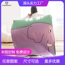 厂家定制卡通可爱家居毛毯办公室午休毯沙发盖毯四季毯休闲毯子