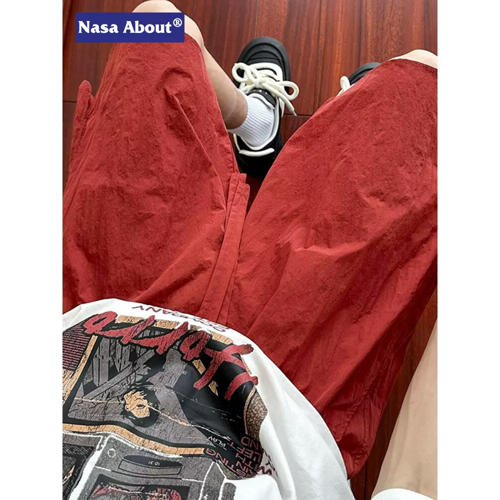 NASA速干2025新款短裤夏季薄款潮流外穿沙滩裤宽松百搭休闲五分裤