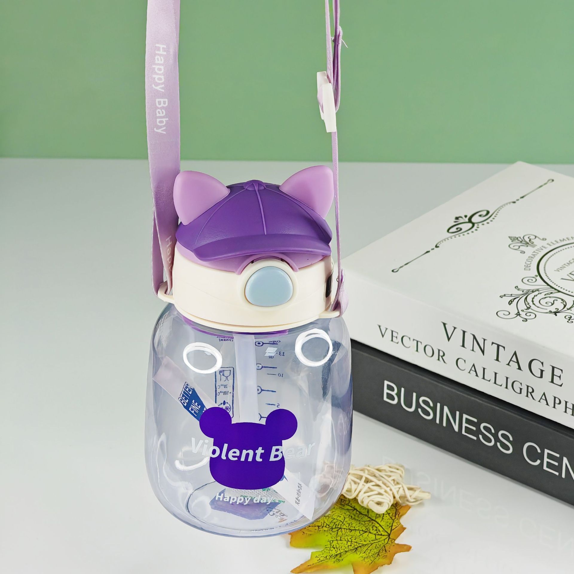 Taza de agua para niños taza de bebida directa para estudiantes de hombres y mujeres lindos de alto valor facial portátil a prueba de fugas de verano puede llevar taza resistente a altas temperaturas
