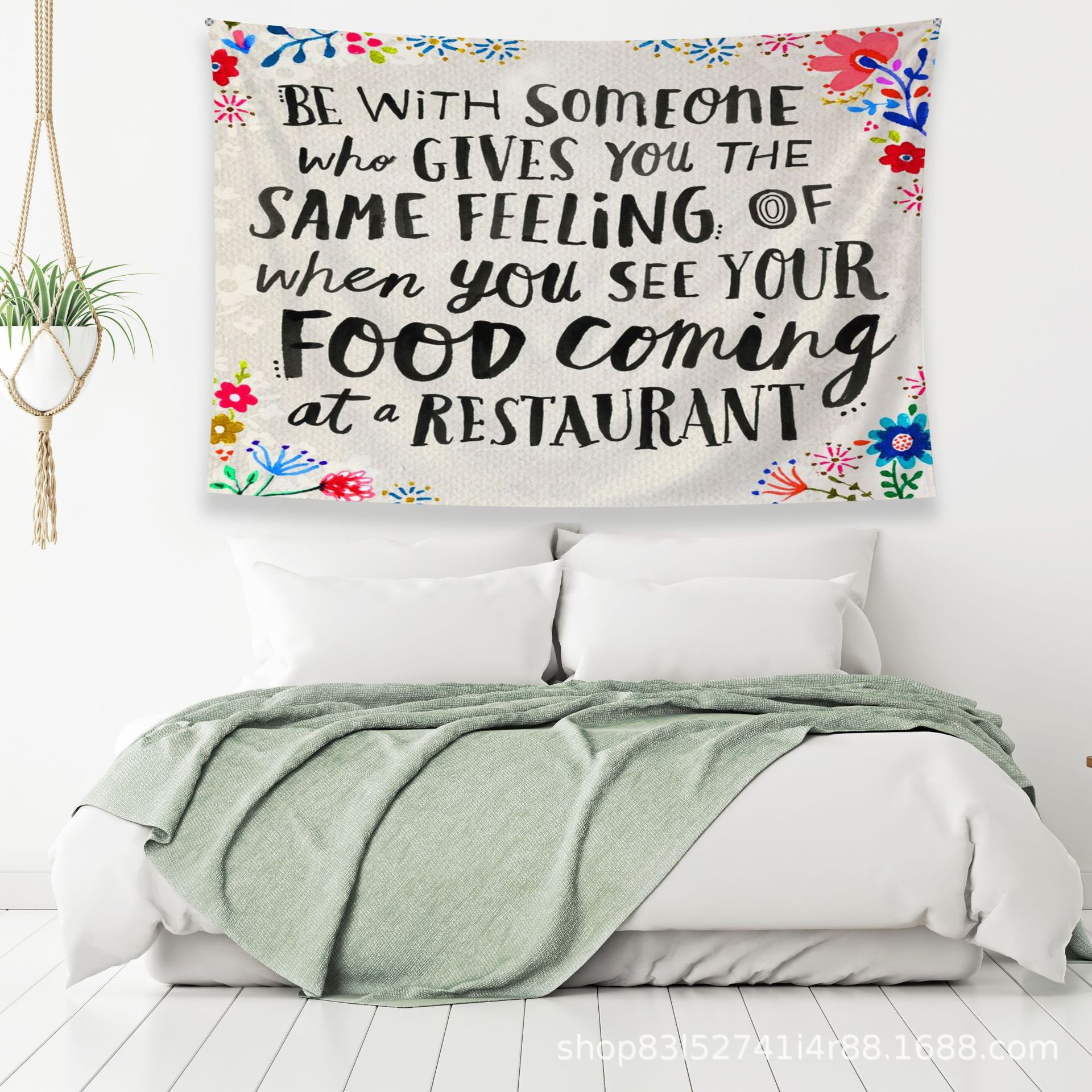 Amazon Home Tapestry Cross Border Bohemian Tapestry Room Decorative Hanging Cloth Encouragement Discourse Decorative Cloth Tapestry