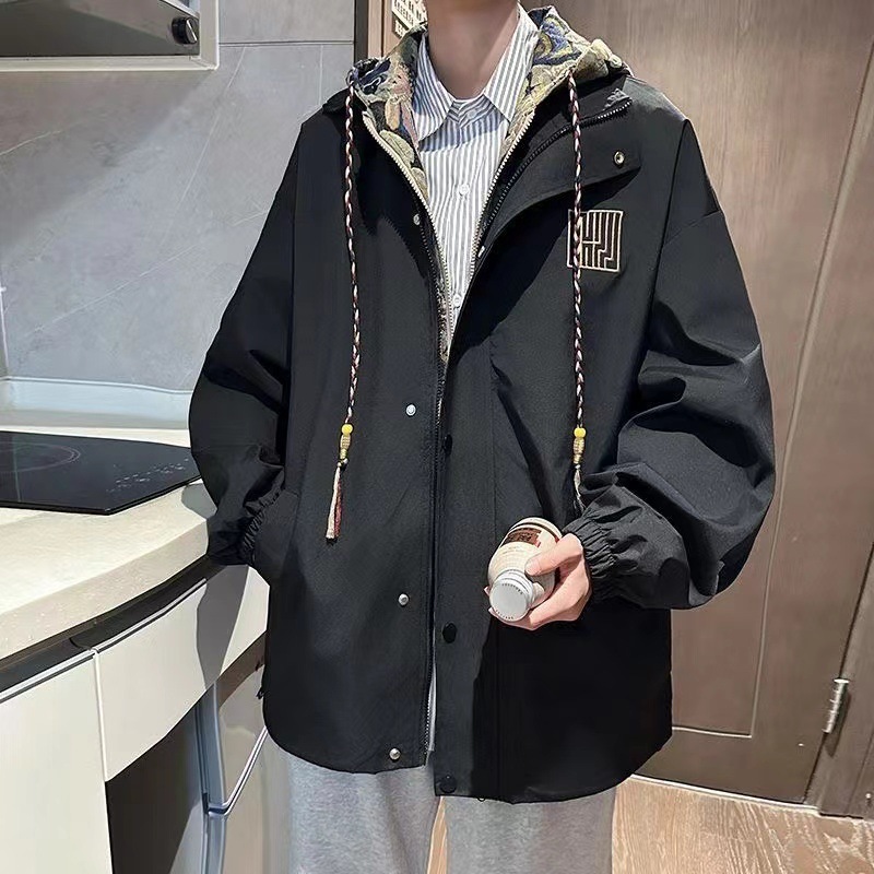 冲锋衣女2025新款假两件外套春秋季棒球服夹克新中式国风上衣|undefined