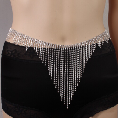 Source manufacturer wholesale fashion belly dance crystal waist chain sexy bund bikini body chain hot selling accessories