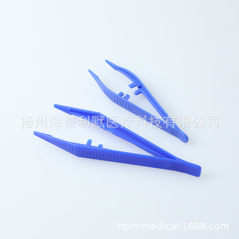 导尿包配件镊子 一次性塑料急救包配件可独立包装塑料镊子耗材