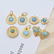 S925�y���Ȼ��ʯDIYͨ���������������Ͱ�鴮���ִ��朲���