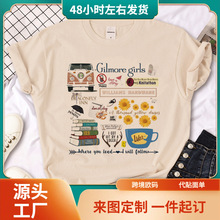 Gilmore Girls t-shirts women manga graphic harajuku Tee girl