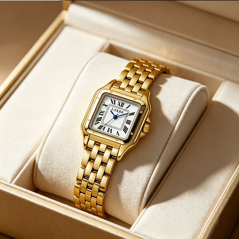 Hot-selling new product, high-end women's bracelet watch, Roman numerals fashion quartz watch, non-mechanical, customizable Hot-selling new product, high-end women's bracelet watch, Roman numerals fashion quartz watch, non-mechanical, customizable