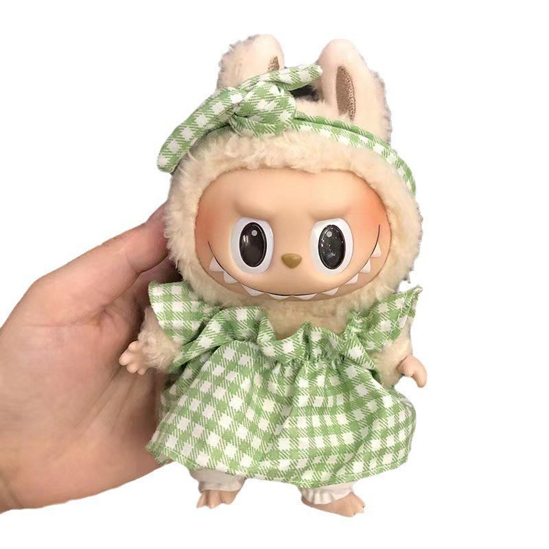 ソースメーカーのみの服】17cmペンダント ラブブ服 ブラインドボックス ラブブ人形 人形服 クールブラック カラフル|undefined