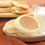 全麦低脂麦芬Muffin麦面包松饼汉堡胚英式满分早餐半成品食材坯