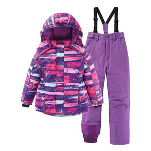 Cross-Border Supply Fashionable New Children's Split Ski Suit Waterproof Thickened Warm Girls' Ski Suit