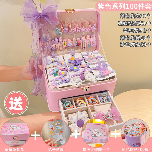 Purple set, wide color palette, 100 pieces
